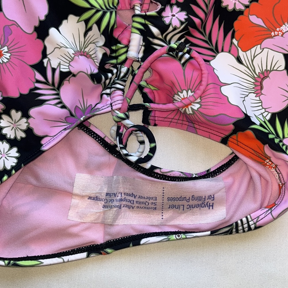SALT + COVE JUNIORS LACE-UP-SIDES ONE-PIECE SWIMSUIT Sz LARGE - Picture 9 of 11